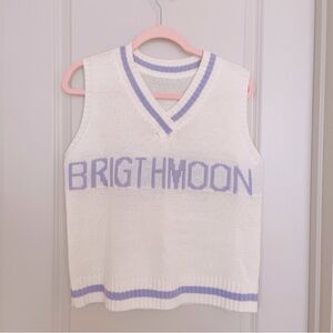 Sweater Vest Women Purple